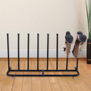 Alternative view of 4 Pair Black Boot Shoe Welly Stand Storage Organizer
