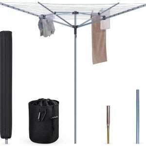 Alternative view of 50M Rotary Airer Dryer Cover Metal Spike